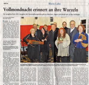 Bericht aus der Rheinzeitung vom 26. März 2019, geschrieben von Karl-Heinz Wolter.